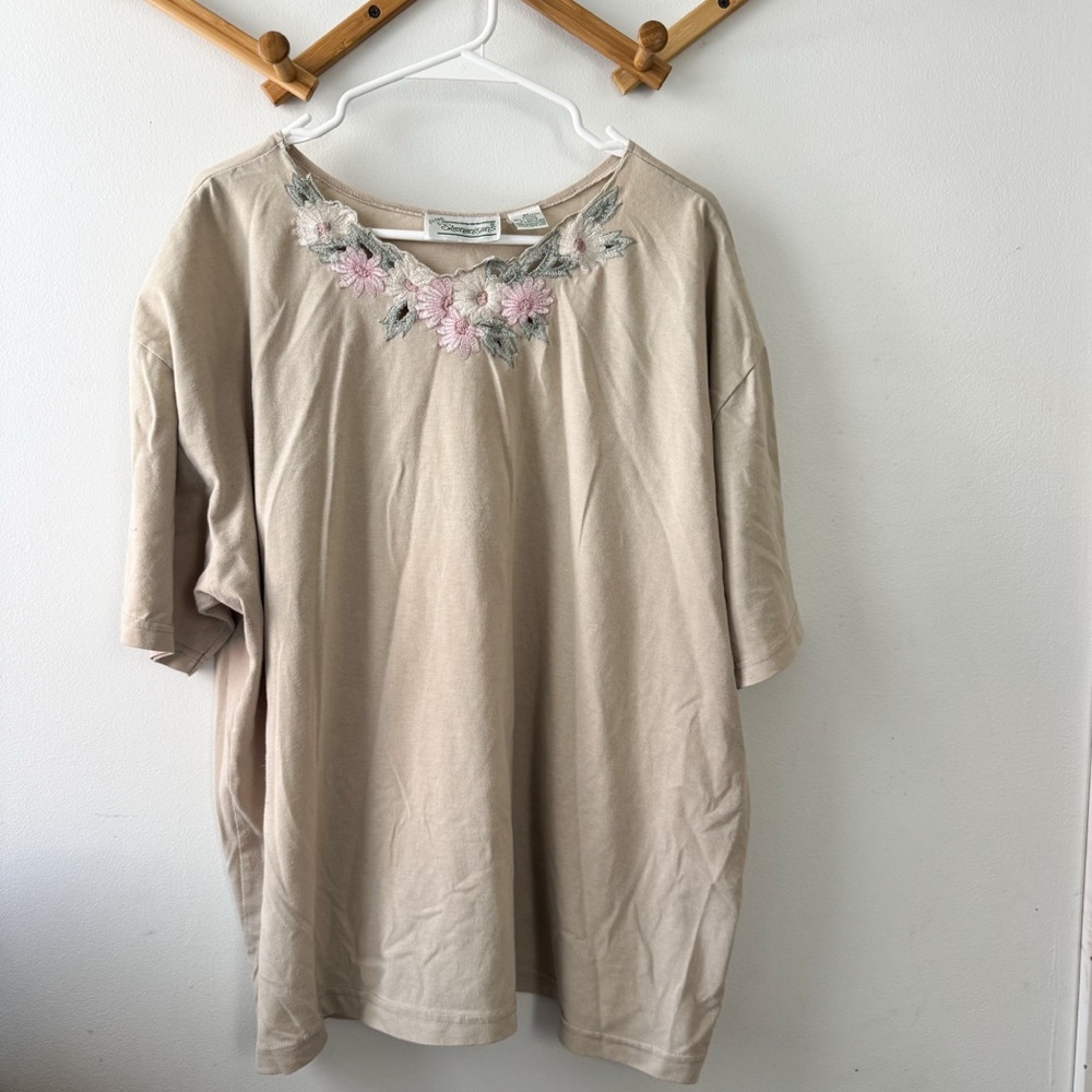 Vintage embroidered top 3X